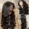 13X6 Drawstring Glueless Wigs Body Wave Human Hair Wigs Brazilian 34 36 Inch Ready To Wea 180% Pre Cut Pre Plucked 7X5 Hd Lace Wigs For Women R 6X4 Lace Closure Wig Pre Plucked SummerVibes, Glueless Wigs Human Hair