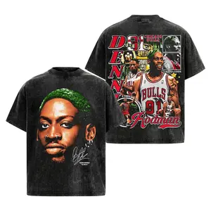 Dennis Rodman Premium Washed T-shirt, Ant The Worm Fan T-shirt, Bulls Nation Fans Clubs T-Shirt, Basketball Graphic T-Shirt, Basketball Lover Gift, Basketball Game Day Outfit.