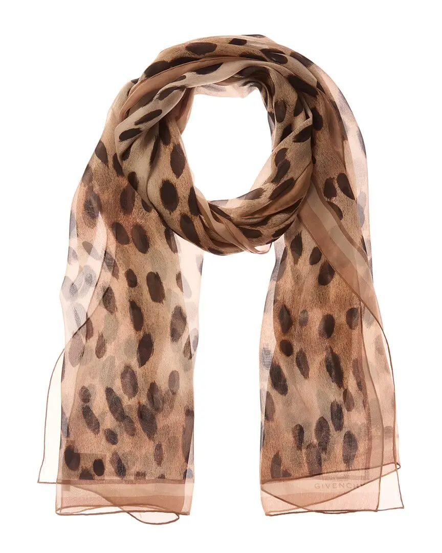 Givenchy Logo Silk Scarf