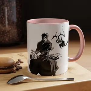 Anime Mug, Zoro Style Coffee Cup, 11 oz Accent Mug Gift for Fans Classic Drinkware