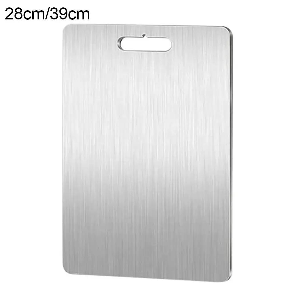 Stainless Steel Cutting Boards Dishwasher Safe Kitchen Boards Antibacterial Kitchen Fruit Vegetable Meat Chopping Cutting Board