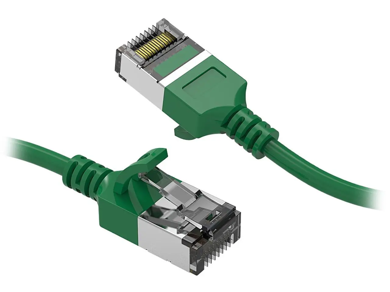 Nippon Labs 60CAT8-3-30GN Cat8 Ethernet Cable 3 feet Cat.8 U/FTP Slim Ethernet Network Cable Green 30AWG – Latest 40Gbps 2000Mhz RJ45 Patch Cord