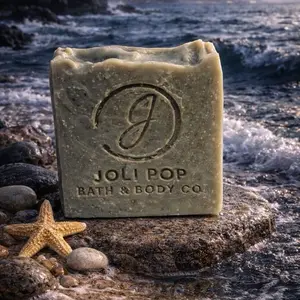 Coastal City Men's Soap Bar – Sea & Stone & Black Sea Fragrance – Handcrafted Cold Process Soap – Coastal Inspired Bath Bar