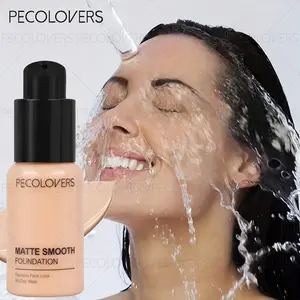 1pc Foundation Liquid With Matte Finish, Long-Lasting Waterproof & Sweatproof Non-Fading Smudge Proof, Beginner-Friendly | Sleek Bottle Design | Full Coverage Makeup, BB Cream, Flawless Skin Finish Cosmetic Foundation