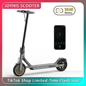 7.8Ah T5 Electric Scooter for Adults, 36V 7.8Ah Battery, 350W Motor 19 MPH Max Speed, 20 Miles Range, 8.5" Solid Tires, Dual Brakes EABS & Drum, IPX5 Waterproof, Quick Fold, LCD Display, 15° Hill Climb