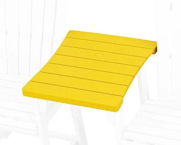 POLYWOOD 600 Series Straight Adirondack Dining Connecting Table in Lemon