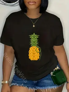 100% Cotton Pineapple Grenade Funny Tropical Fruit Food Lover Gift T-Shirt