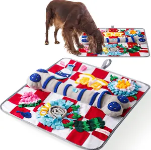 LuftPets Red Bone Snuffle Mat