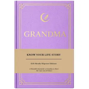 Mothers Day Gifts Grandma I Want to Know Your Life Story Leather Journal (Hardcover): Keepsake Gift for Grandma on Mothers Day, Birthday, and Christmas, Guided Life Story Journal