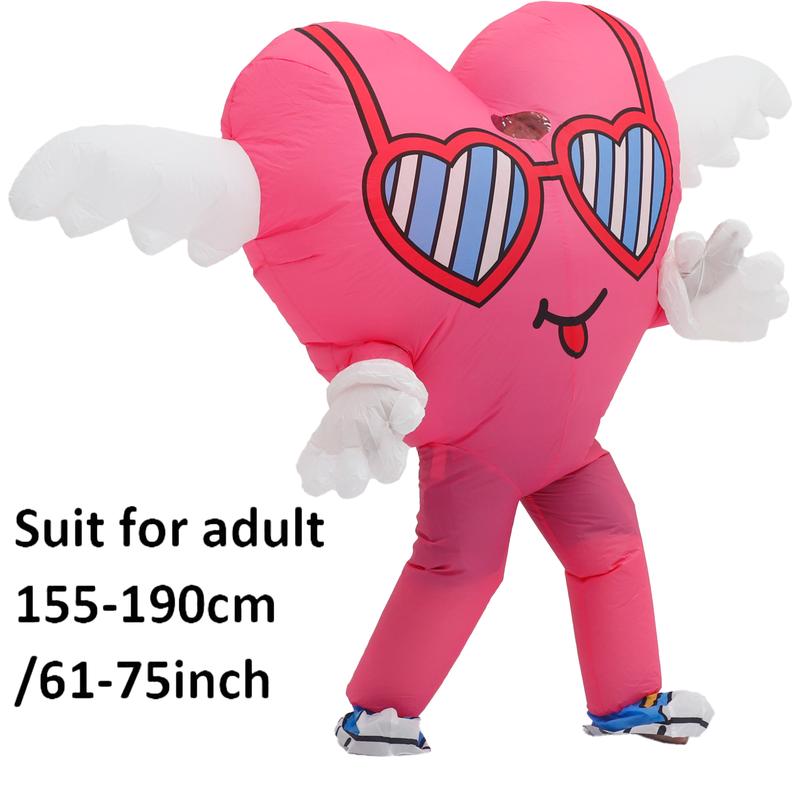 2026 Hot Adult Inflatable Love Mascot Costume Funny Love Character Fathers Day Wedding Valentines Anniversary Party Outfit