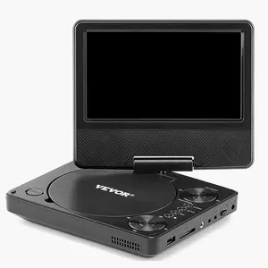 VEVOR Portable DVD Player 7 inch HD Swivel Display Screen 4 Hours Built-in Battery