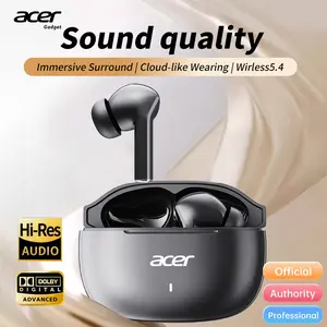 acer OHR504 Wireless Stereo Earbuds, In-Ear Noise-Canceling Earphones, Wireless Music Earphones, Extra Long Battery Life, Universal Fit for Men and Women, 30h Standby Time, Comfortable Wear, Noise Isolation Headphones, Touch Control Headset