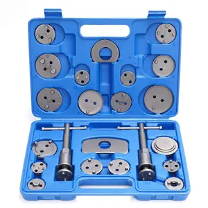 22pc Brake Caliper Compression Tool Set, Heavy Duty Brake Piston Compressor Tool and Wind Back Tool Kit for Brake Pad Replacement, Universal Disc Brake Caliper Tool Set with Blue Case