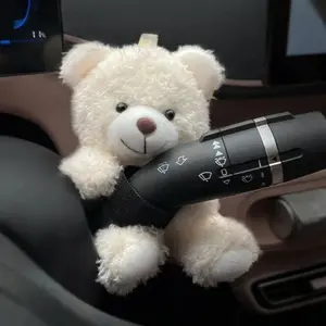 Soft Panda Car Gear Shift Knob Cover – Cute Anti-Skid Dashboard Plush Decor