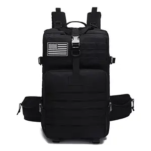 Outdoor military fans tactical backpack large capacity waterproof wear-resistant backpack Oxford cloth backpack 3P attack bag mountaineering bag
