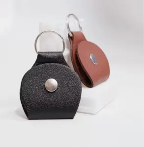 Kozmik Grooves Leather Guitar Pick Holder Keychain, Guitar Pick Holder Case Bag, Guitar Key Cases Bag Gift for Guitar Players