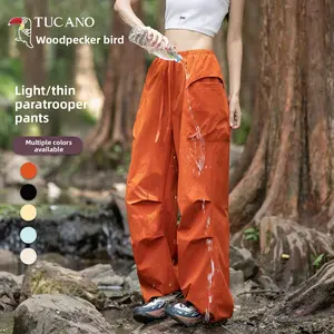 Mountain pants women's summer outdoor hiking paratrooper overalls light and quick-drying sunscreen sweatpants high waterproof function paratrooper pants breathable outdoor city trend trousers