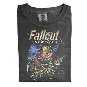 The Fallout New Vegas Comfort Color Shirts, Game For Merch, Gift for Men, Gift for Women, Crew Neck T-shirt, Trending T-shirt