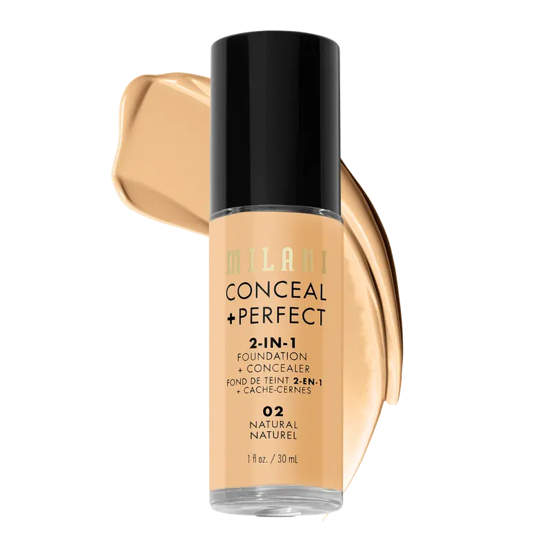 Milani Cosmetics Conceal + Perfect 2-In-1 Foundation and Concealer Medium to Full Coverage