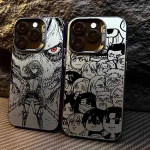 Attack on Titan Giant Anime Stylish & Durable New Year Gift: Fashionable Phone Case for iPhone 11-17– Perfect Blend of Protection and Trend