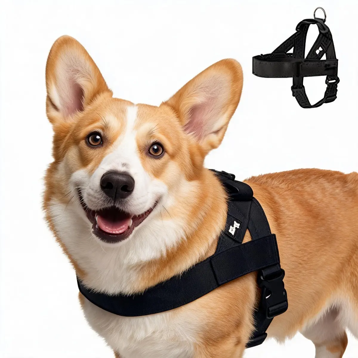 Harness - Easy to Fit No-Pull Design - Safe Secure and Comfortable - Ideal for All Dogs - Chafe-Resistant Lightweight Straps - Adjustable Straps for Perfect Fit