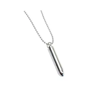 Silver Bullet Urn Necklace, Cremation, With Two Openings, Keepsake, Urn, Memorial, LOVE, Bullet, Man, Woman
