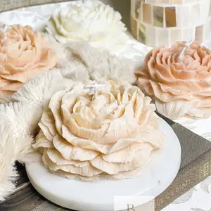 Peony Candle, Flower Candle, Peony Gift, Valentine Gift and Box, Home decor