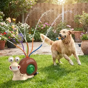 Snail Sprinkler Dog Toy Outdoor Water Toys for Dogs Large Medium Small Dogs Summer Splash Toy Backyard Water Play