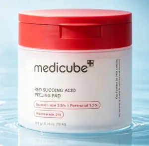 Medicube Red Succinic Acid Peeling Toner Pads – 70 Sheets with AHA BHA & Niacinamide for Acne-Prone Skin & Breakout Control