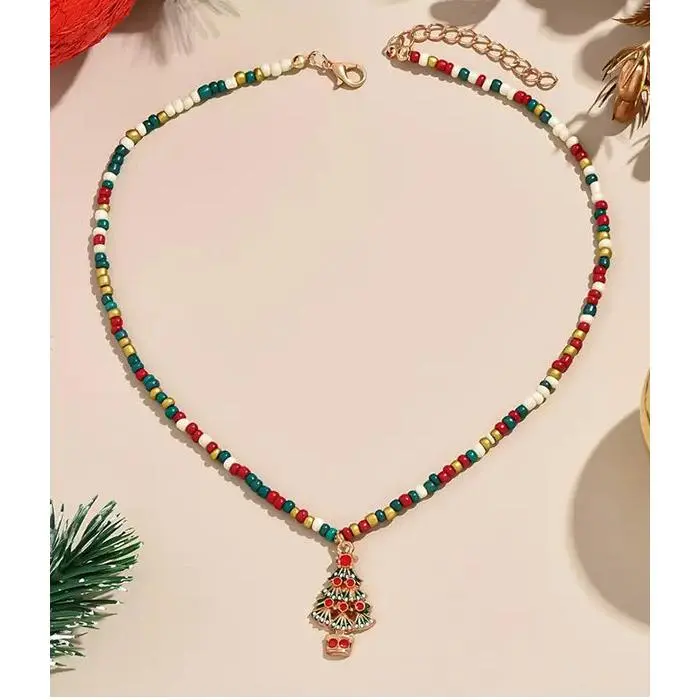 CHRISTMAS THEME TREE PENDANT NECKLACE