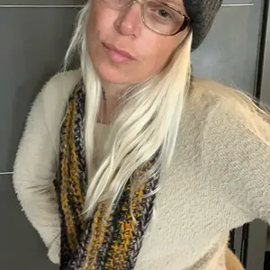 Plum & Gold Infinity Scarf