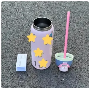 [HOT SALE] Owala Pink Peanuts 32oz Water Bottle – Stainless Steel Insulated Flask with Flip Lock Lid, Leakproof Sports Bottle for Gym & Travel tiktokshopspringglowup