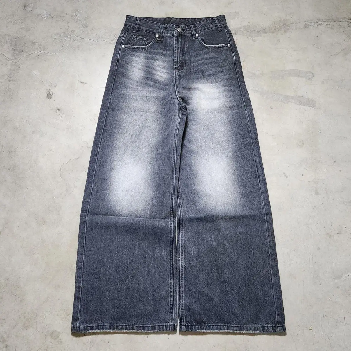 Essential Baggy Denim - Faded Gray/Black