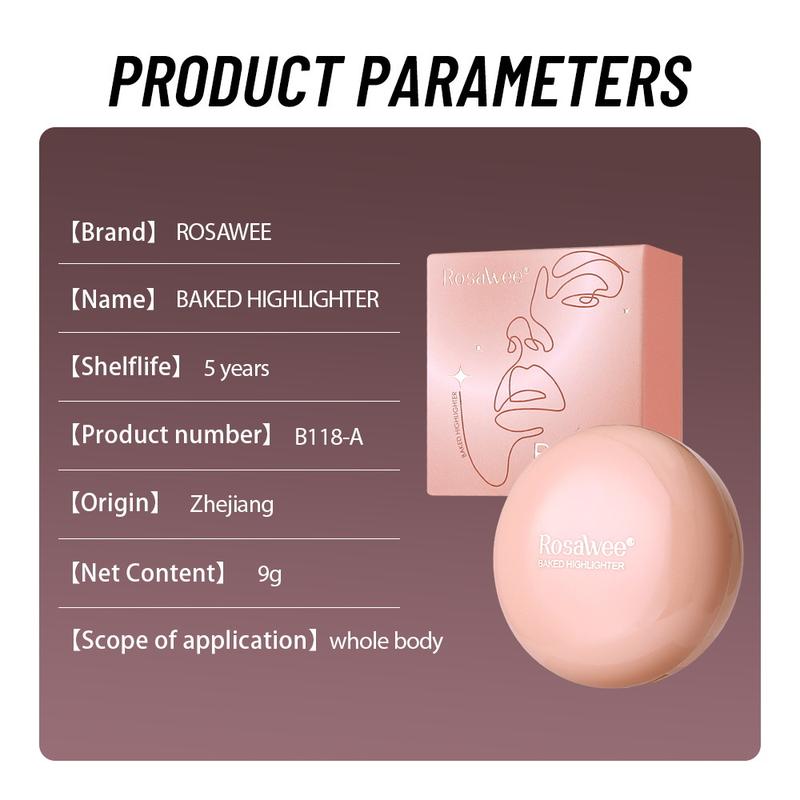 Soft Shimmer Highlighter Palette, Long Lasting Face Glow Powder for Cheeks and Contour, Natural Radiance for Everyday Wear