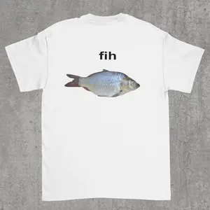 Fih Shirt, Fih Fish tshirt, meme shirt, meme shirts, funny shirts, tiktok humor shirt, silly t-shirt, weird shirts, tiktok humor tee