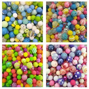 DBC Bead Mixes 20mm & 16mm Acrylic & Silicone Beads for Pens Keychains Car Hangers DIY Projects 100ml 300ml 600ml Beaded Tassel Charms Beaded Mesh