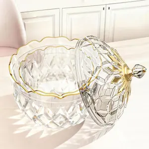 European Luxury Plastic Pet Candy Jar, Home Creative Storage Container, Large Lid Snack Canister, Sugar Dispenser, Multipurpose Food Organizer, Plastic Food Jars, Reusable Snack Container, Plastic Kitchen Canisters