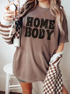 Comfort Colors Homebody Shirt, Homebody TShirt, Introvert Gift, Cute Tee, Cozy Sweatshirt, Graphic Shirt, Full Colors Comfort T-Shirt Top