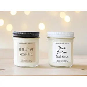 Create Your Own Custom Candle / Friend Gift / Birthday Gift / Co-worker Gift / Personalized Gifts / Funny / Custom Text / Blank Label
