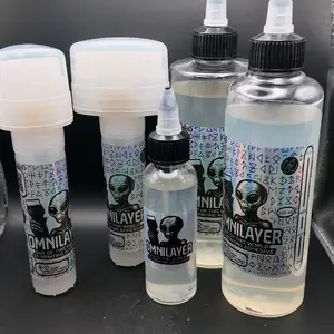 OMNILAYER Universal 3D Printing Bed Adhesive for PLA PETG ABS ASA PC CF TPU Maximum Hold Clear-Drying Isopropyl Alcohol Compatible surfaces.