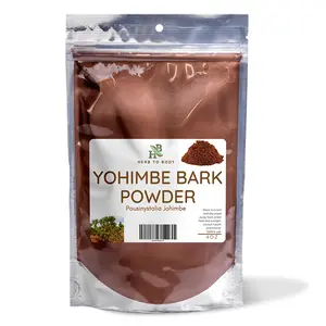 Herb To Body Yohimbe Bark Powder | Pausinystalia Johimbe | Wildcrafted | 4oz Beverage Herbal