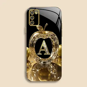 Suitable for [Galaxy A03s] New high-end gold letter electroplated gold edge mobile phone case new business simple explosion-proof mobile phone case affordable anti-fall anti-fingerprint 995