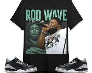 Jordan 3 Green Glow Unisex Shirt,Toddler,  90s Rd Wave, Shirt To Match Sneaker TOP PULLOVER