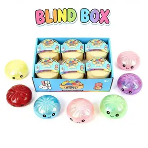 (Blind Box) 2026 Latest Shiny Series Glutinous Rice Ball Soft Toys with Steamer Box, Flour Glutinous Rice Ball Soft Toys. Soft sensory stress-relief steamed bun squeeze toys, made of soft TPR material, stress relieving, with surprise unboxing.