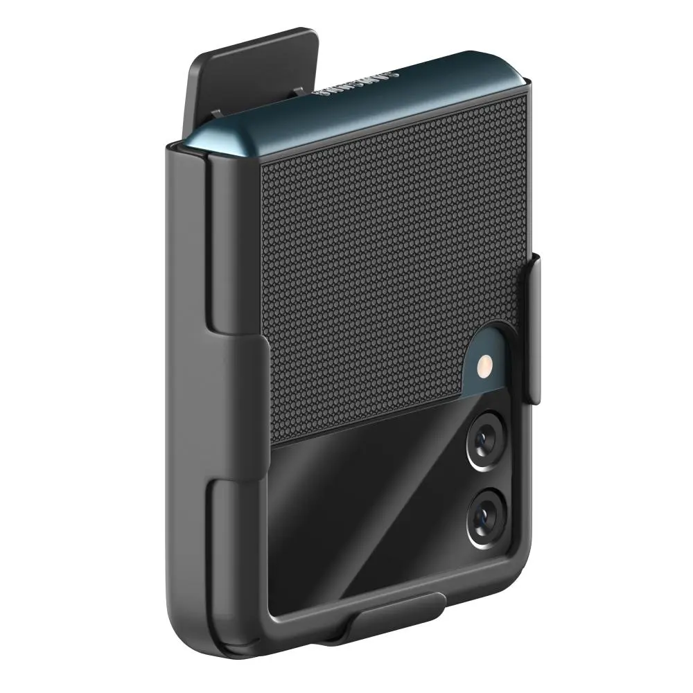 For Samsung Galaxy Z Flip 3 Rome Tech Belt Clip Holster Hybrid Phone Case Cover