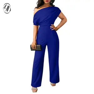OYV Women's Casual Elegant Sleeveless Off Shoulder Wide Leg Long Pant Jumpsuits OYV Women's Casual Elegant Sleeveless Off Shoulder Wide Leg Long Pant Jumpsuits