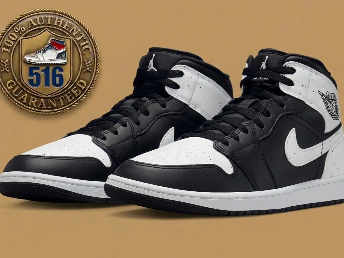 Nike Air Jordan 1 Mid Oreo White Black IX3525-010 Men's Shoes NEW