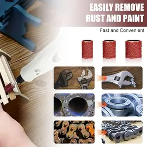 608Pcs Sanding Drum Set – Rotary Tool Sanding Bands Kit with Rubber Mandrel Drums, Aluminum Oxide Abrasive Sleeves for Woodworking, Metal, Plastic, Glass – 1/8" & 1/4" Shank – Compatible with Dremel, Craftsman, Milwaukee – DIY Grinding & Polishing Accesso