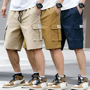 Men's cargo shorts, diagonal pockets, versatile casual wear, everyday wear men's shorts
