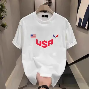 Proud Eagle Flag Pattern T-Shirt, Inspired Design Fan T-Shirt | Support Small Businesses, Premium Cotton Alternative, Soft Cotton Crewneck Daily T-Shirt for All Occasions, Unisex